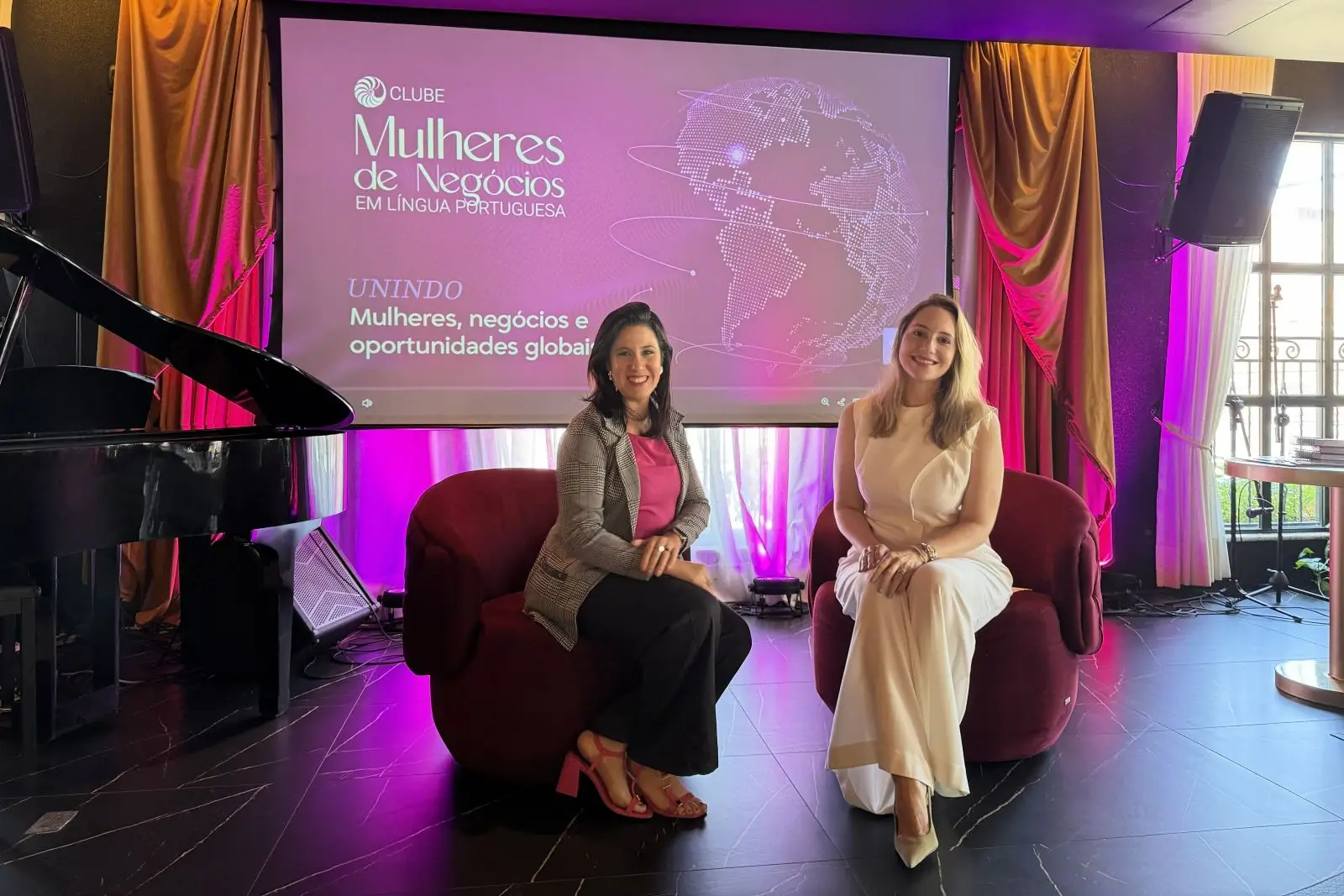 Vera Moreno no encontro do Clube Mulheres de Negócios em Língua Portuguesa